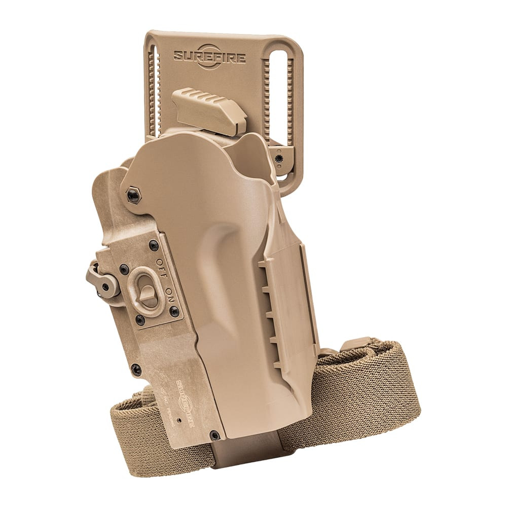 SureFire MasterFire Rapid Deploy Right Hand Tan Holster HD1-R-TN - SureFire