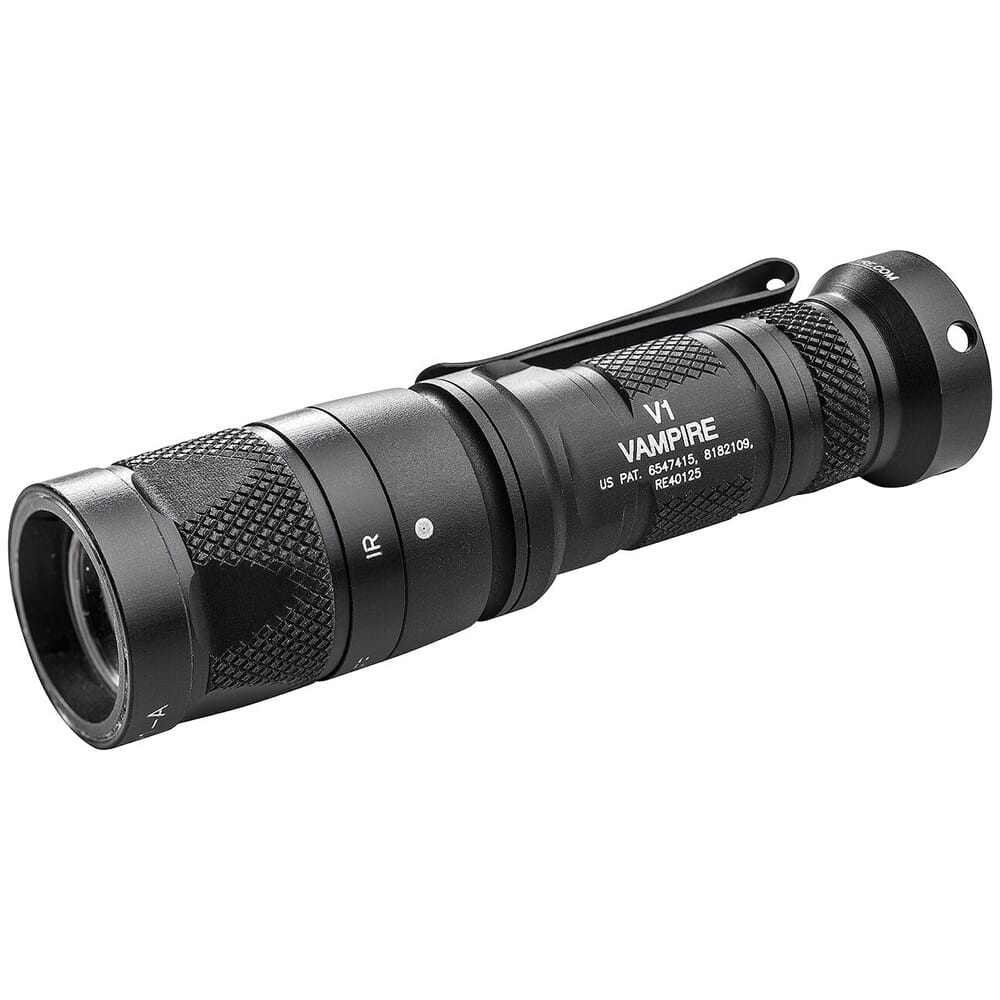 SureFire V1-C Vampire Multi-Spectrum 633nm Red .4 LU LED Flashlight w/ 100mW 850nm IR Illuminator V1-C-BK - SureFire