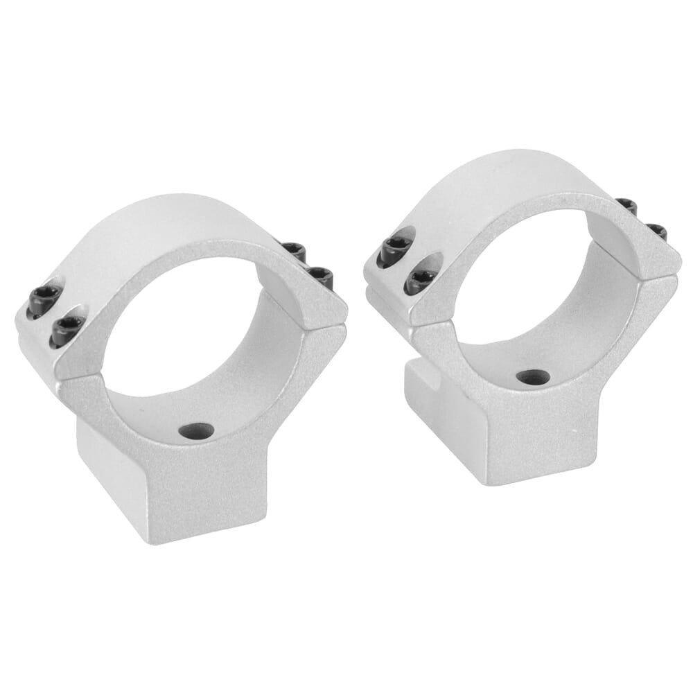 Talley Manufacturing Talley 30mm Tikka T3/T3X Med Silver Alloy Lt. Wt. Ring Base Combo S740714 - Talley Manufacturing