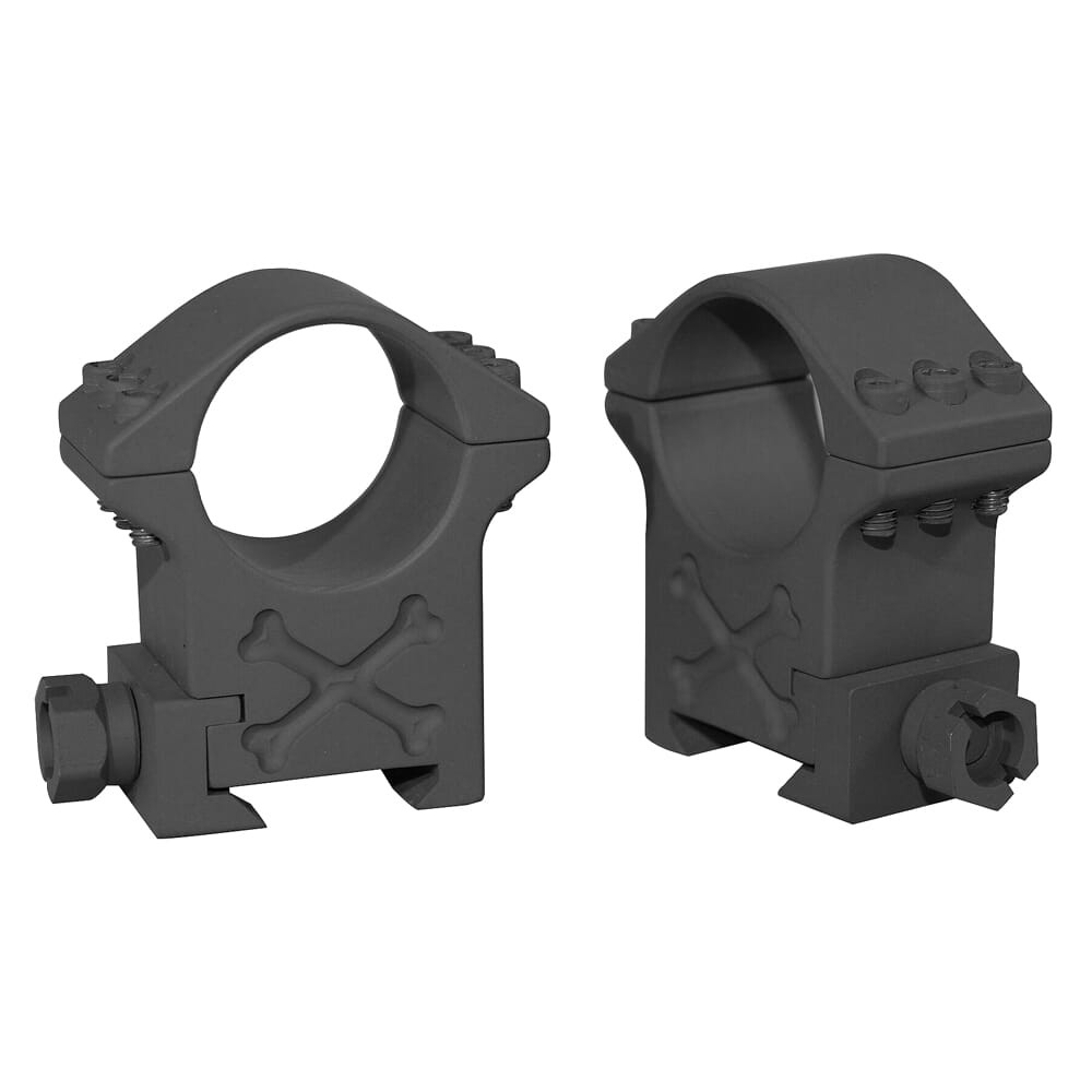 Talley Manufacturing Talley 30mm Tactical Ring 6-screw (Black Armor) (Extra-High) BAT306X - Talley Manufacturing