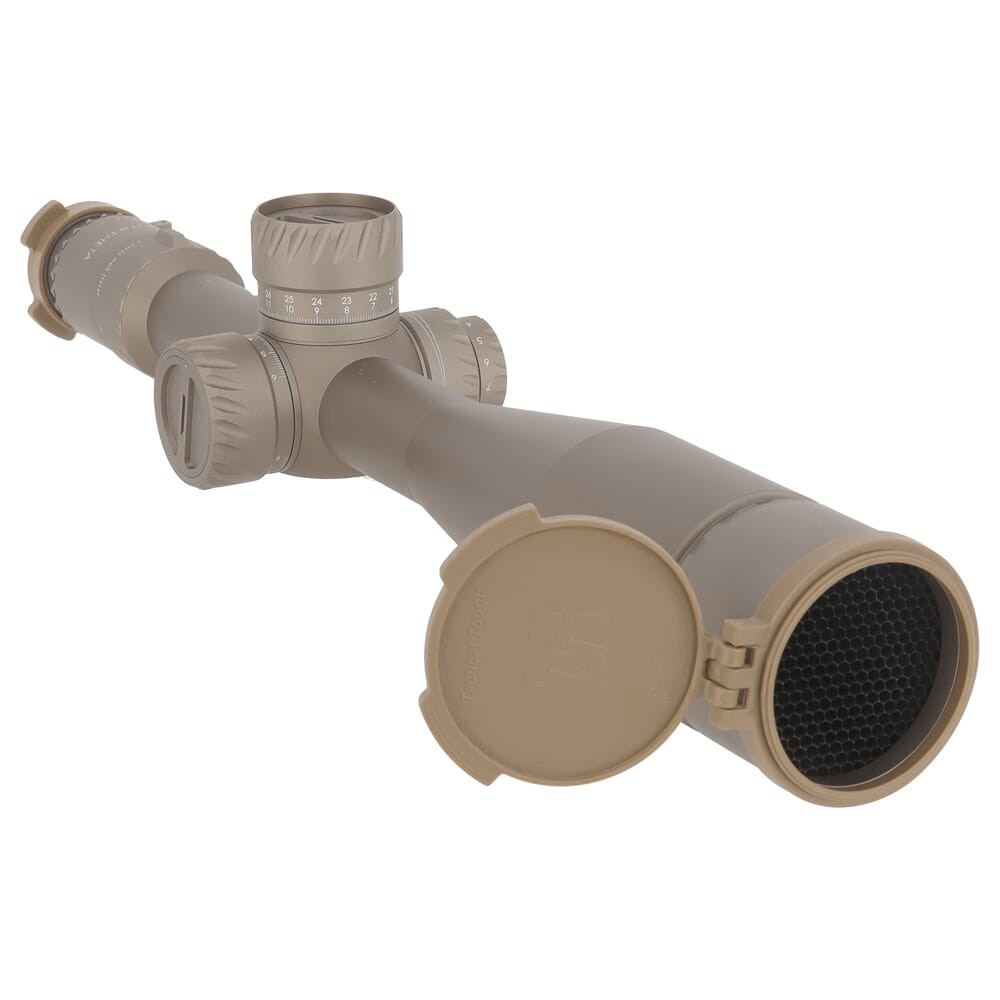 Tangent Theta TT525P Professional Marksman 5-25x56mm Illum 34mm .1 MRAD Adj. Horus Tremor3 Coyote Brown Riflescope w/AIF Turrets 800100-0608 - Tangent Theta