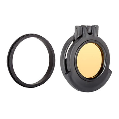 Tenebraex Objective Amber Flip Cover w/ Adapter Ring for Kahles K312i 3-12x50 52FC01-SB5000-ACR - Tenebraex
