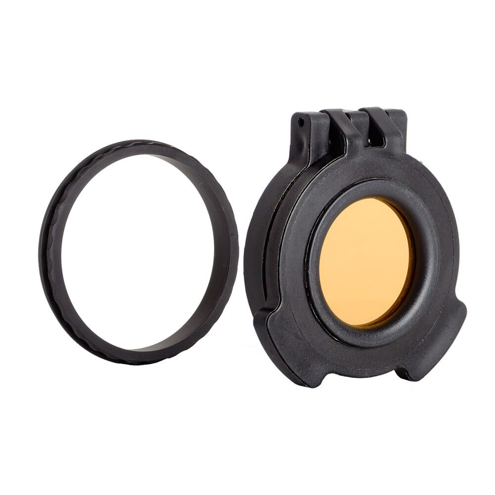 Tenebraex Objective Amber Flip Cover w/ Adapter Ring for 56mm Scopes 56NFCC-ACR - Tenebraex