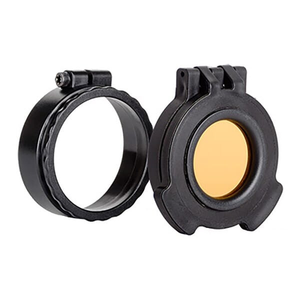 Tenebraex Amber See-Through Objective Flip Cover w/ Adapter Ring for Trijicon MRO UAC104-ACR - Tenebraex