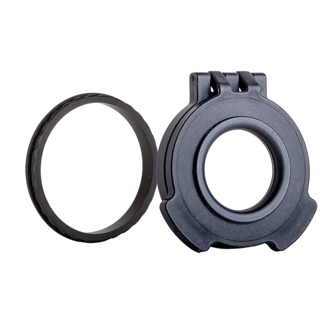 Tenebraex Objective Clear Flip Cover w/ Adapter Ring for 50mm Swarovski, Leica and Vortex Scopes VV0050-CCR - Tenebraex
