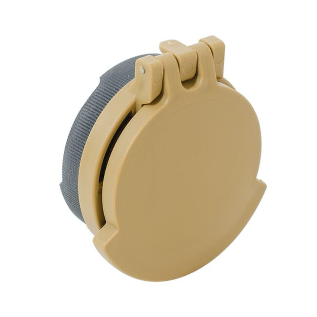 Tenebraex Tactical Tough Flip Cover With Adapter Ring Ocular Ral 8000 to Fit S&B 1-8x24 PM II Short Dot SB24E1-FCR - Tenebraex