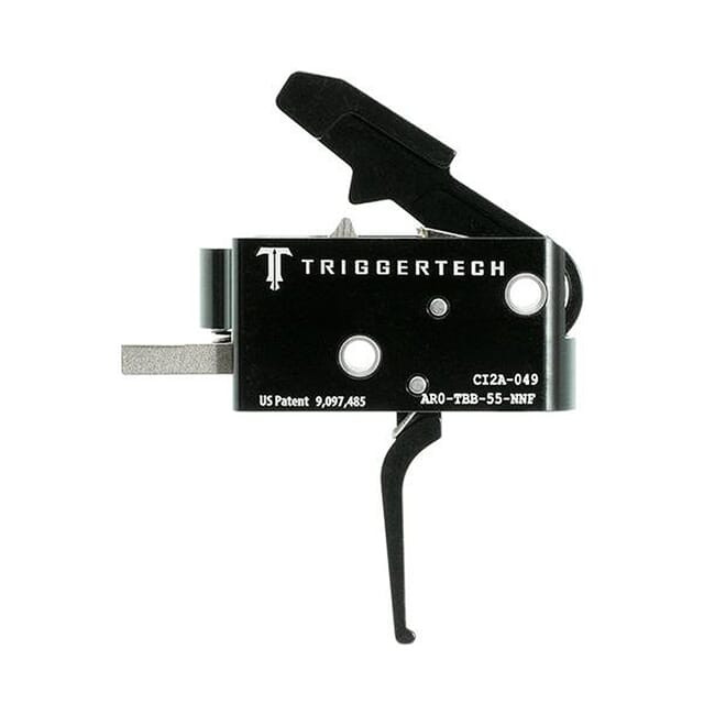 TriggerTech AR15 Combat Flat Blk/Blk Two Stage Trigger AR0-TBB-55-NNF - TriggerTech