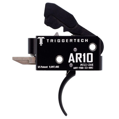 TriggerTech AR10 Two Stage Blk/Blk Competitive Curved 3.5 lbs Trigger ART-TBB-33-NNC - TriggerTech