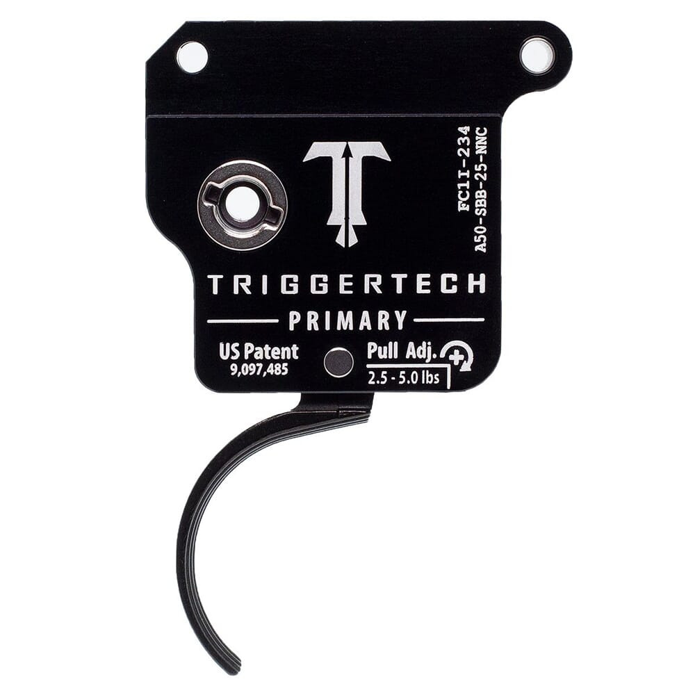 TriggerTech Armalite AR50 Single Stage Blk/Blk Primary Curved Clean 2.5-4.5 lbs Trigger A50-SBB-24-NNC - TriggerTech