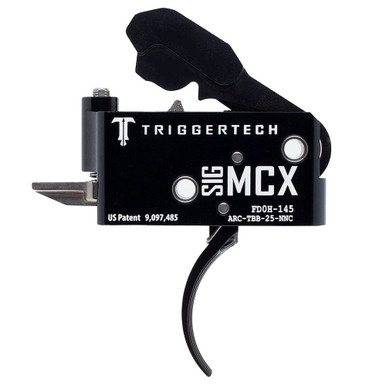 TriggerTech MCX Two Stage Blk/Blk Adaptable Curved 2.5-5.0 lbs Trigger ARC-TBB-25-NNC - TriggerTech