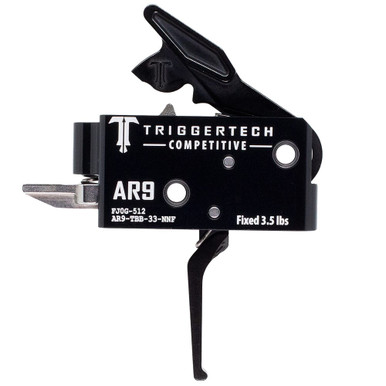 TriggerTech AR-9 Two Stage Competitive Flat Black 3.5 lbs Trigger AR9-TBB-33-NNF - TriggerTech