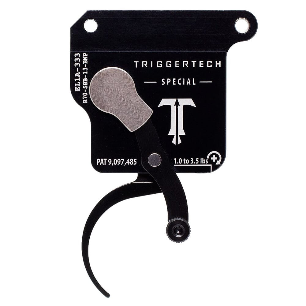 TriggerTech Rem 700 Clone Bottom Safety Single Stage Blk/Blk Special Pro Bottom Clean 1.0-3.5 lbs Trigger R70-SBB-13-BNP - TriggerTech
