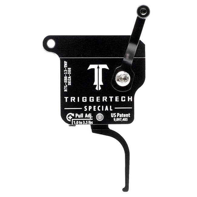 TriggerTech Rem 700 Clone LH Special Flat Clean Blk/Blk Single Stage Trigger R7L-SBB-13-TNF - TriggerTech
