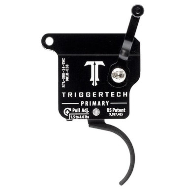 TriggerTech Rem 700 Clone LH Primary Curved Clean Blk/Blk Single Stage Trigger R7L-SBB-14-TNC - TriggerTech