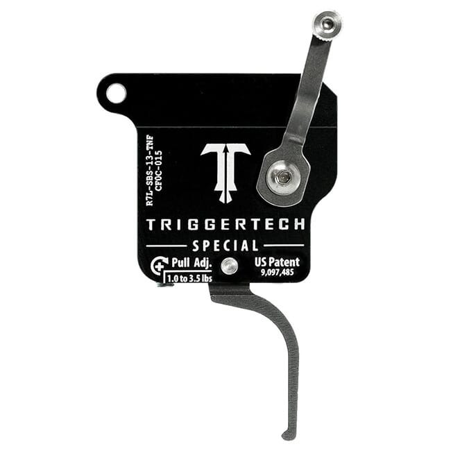TriggerTech Rem 700 Clone LH Special Flat Clean SS/Blk Single Stage Trigger R7L-SBS-13-TNF - TriggerTech