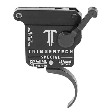TriggerTech Rem 700 Factory LH Special Pro Curved Blk/Blk Single Stage Trigger R7L-SBB-13-TBP - TriggerTech