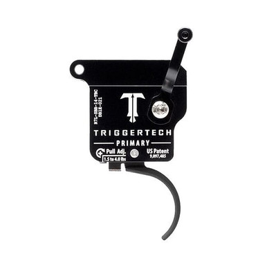 TriggerTech Rem 700 Factory LH Primary Curved Blk/Blk Single Stage Trigger R7L-SBB-14-TBC - TriggerTech