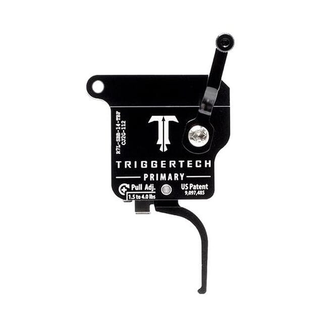 TriggerTech Rem 700 Factory LH Primary Flat Blk/Blk Single Stage Trigger R7L-SBB-14-TBF - TriggerTech