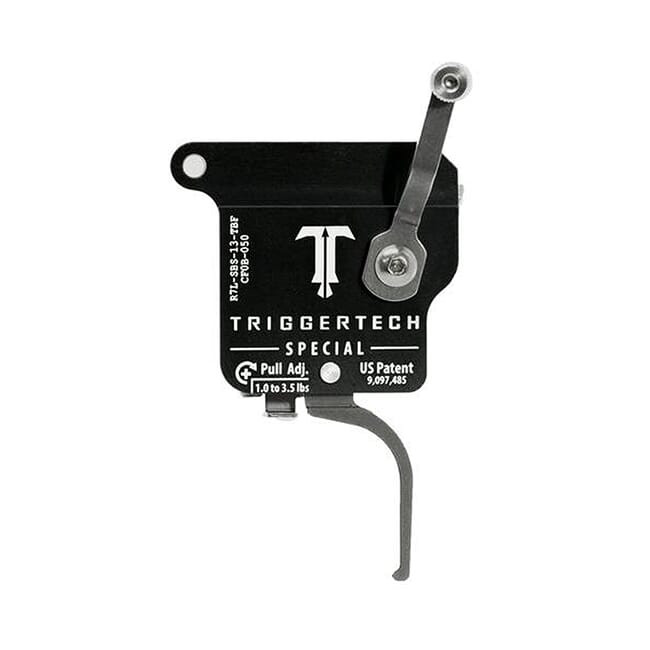 TriggerTech Rem 700 Factory LH Special Flat SS/Blk Single Stage Trigger R7L-SBS-13-TBF - TriggerTech