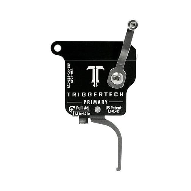 TriggerTech Rem 700 Factory LH Primary Flat SS/Blk Single Stage Trigger R7L-SBS-14-TBF - TriggerTech