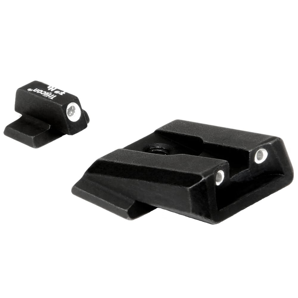 Trijicon Trijicon Novak M&P 3 Dot Front & Rear Night Sight Set SA37 600442 in Front White Outline/green Tritium - $89.99 at EuroOptic