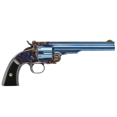 Uberti 1875 No. 3 2nd Model Top-Break Outlaws & Lawmen "Schofield Hardin" .45 Colt 7" Bbl C/H Frame Blued Revolver 356720 - Uberti