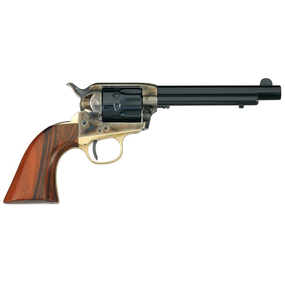 Uberti 1873 Stallion Brass NM .22 LR / .22 Mag 5.5" Bbl C/H Frame Brass B/S & TG 6rd Revolver 349879 - Uberti