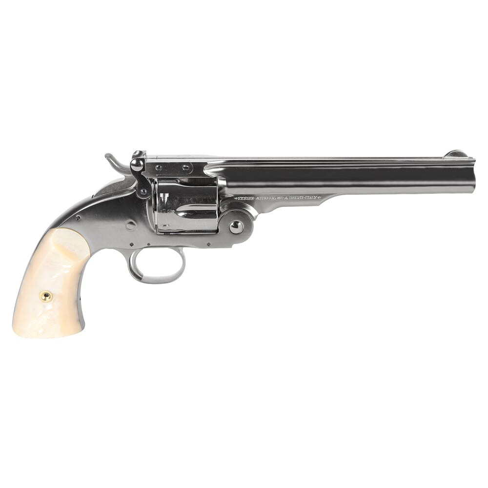 Uberti 1875 No. 3 Top Break .38 Special 7" Bbl F/N Plated Steel Revolver 348575 - Uberti