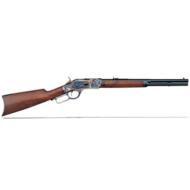 Uberti 1873 .45 Colt 18" Bbl C/H Frame Buttplate & Lever Half Octagonal Rifle 342440 - Uberti