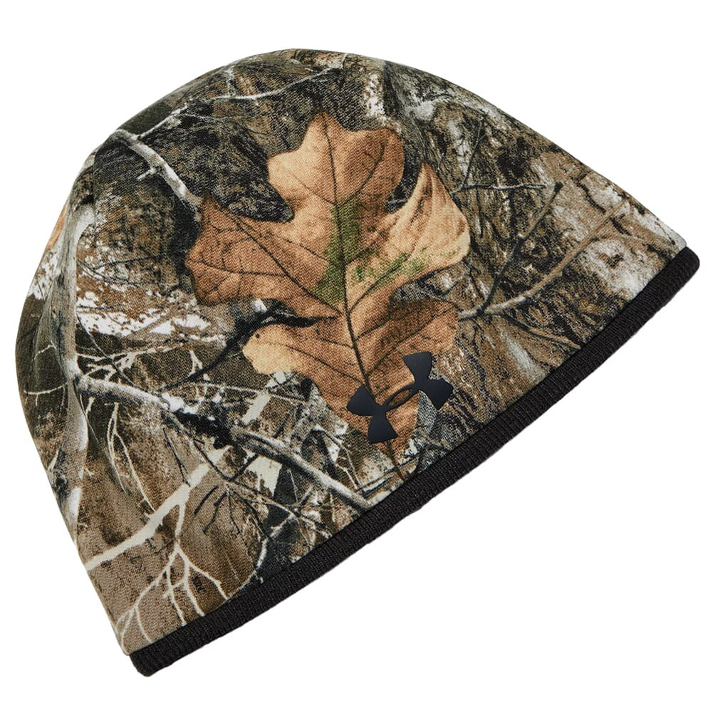 Under Armour Men's Reversible Camo Beanie RT Edge/Blz Org/Blk OSFA 1343194-991001 in Realtree Edge - Under Armour