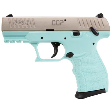 Walther Arms CCP M2 .380 ACP 3.54" Bbl Angel Blue/SS Pistol w/(2) 8rd Mags 5082512 - Walther Arms