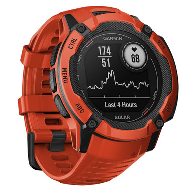 Garmin Instinct 2X Solar Flame Red Smartwatch 010-02805-11 010-02805-11-Garmin - Garmin