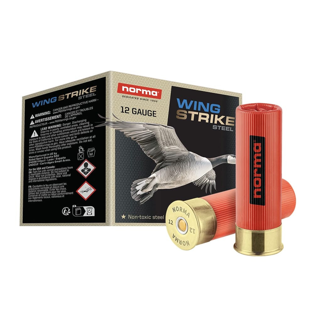Norma Ammo Norma WINGSTRIKE STEEL 12ga 3" #3 1 1/4oz Shotshell (25/box) 1198033430 - Norma Ammo