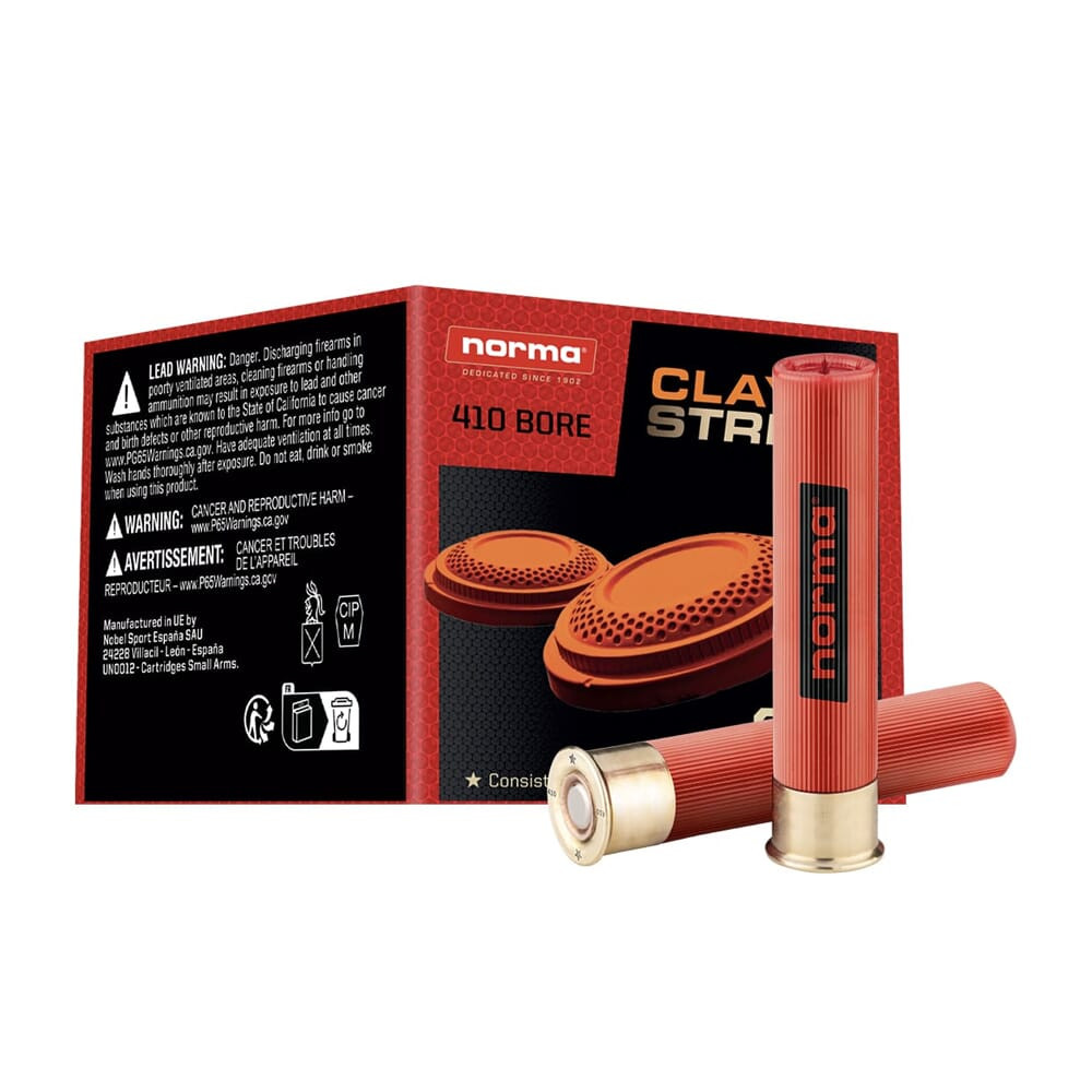 Norma Ammo Norma CLAYSTRIKE .410 3" #7.5 2/3oz Shotshell (25/box) 1198043440 - Norma Ammo