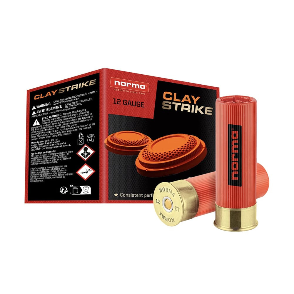 Norma Ammo Norma CLAYSTRIKE12ga 2.75" #7.5 1oz Shotshell (25/box) 1198052875 - Norma Ammo