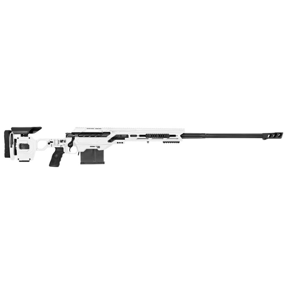 Cadex Defense Shadow Defense .375 CheyTac 29" 1:7" Twist Barrel Hybrid White-Black Rifle w/Muzzle Brake CDX40-DUAL-375-29-BR40-D2L4N-HWB - Cadex Defense