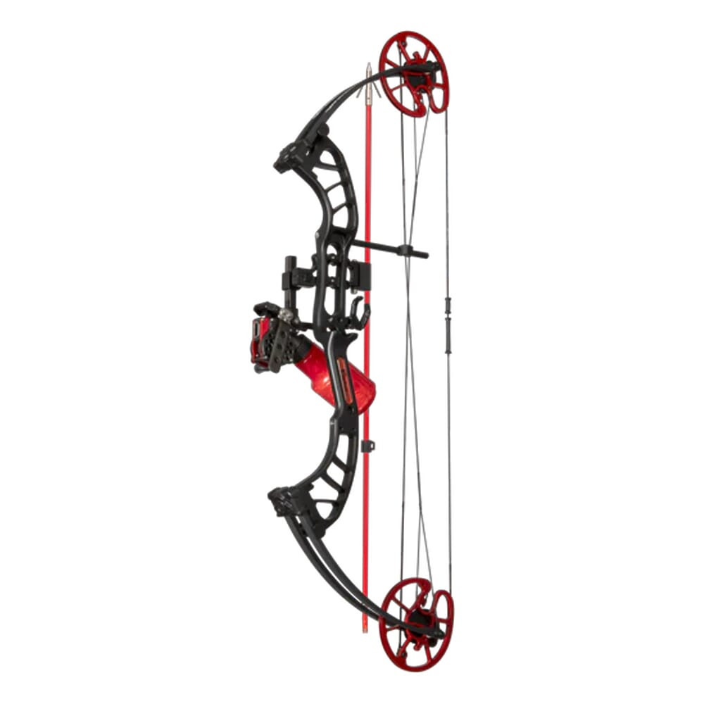 Cajun Shore Runner EVW LH50 Black/Red Bowfishing Bow Kit ABF23B1205L - Cajun