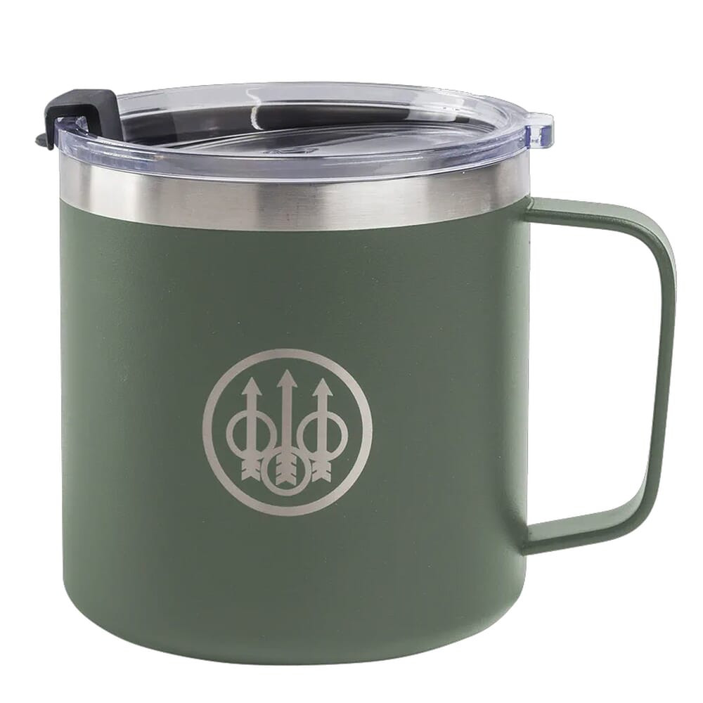 Beretta OD Green 16oz Double Insulated Coffee Mug w/Push-Lock Lid OG581D004807ZZUNI - Beretta