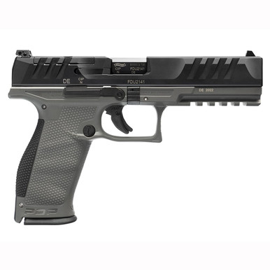 Walther Arms Walther PDP Full Size or 5" Tungsten Grey Frame 10RD 9MM 2871858 - Walther Arms