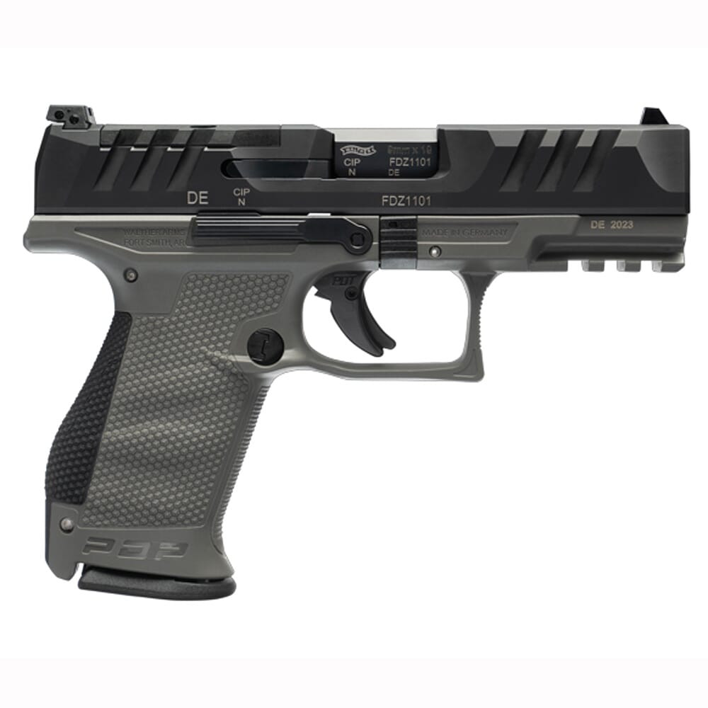 Walther Arms Walther PDP Compact or 4"Bbl Handgun Tungsten Grey Frame 10 RD 9MM 2871912