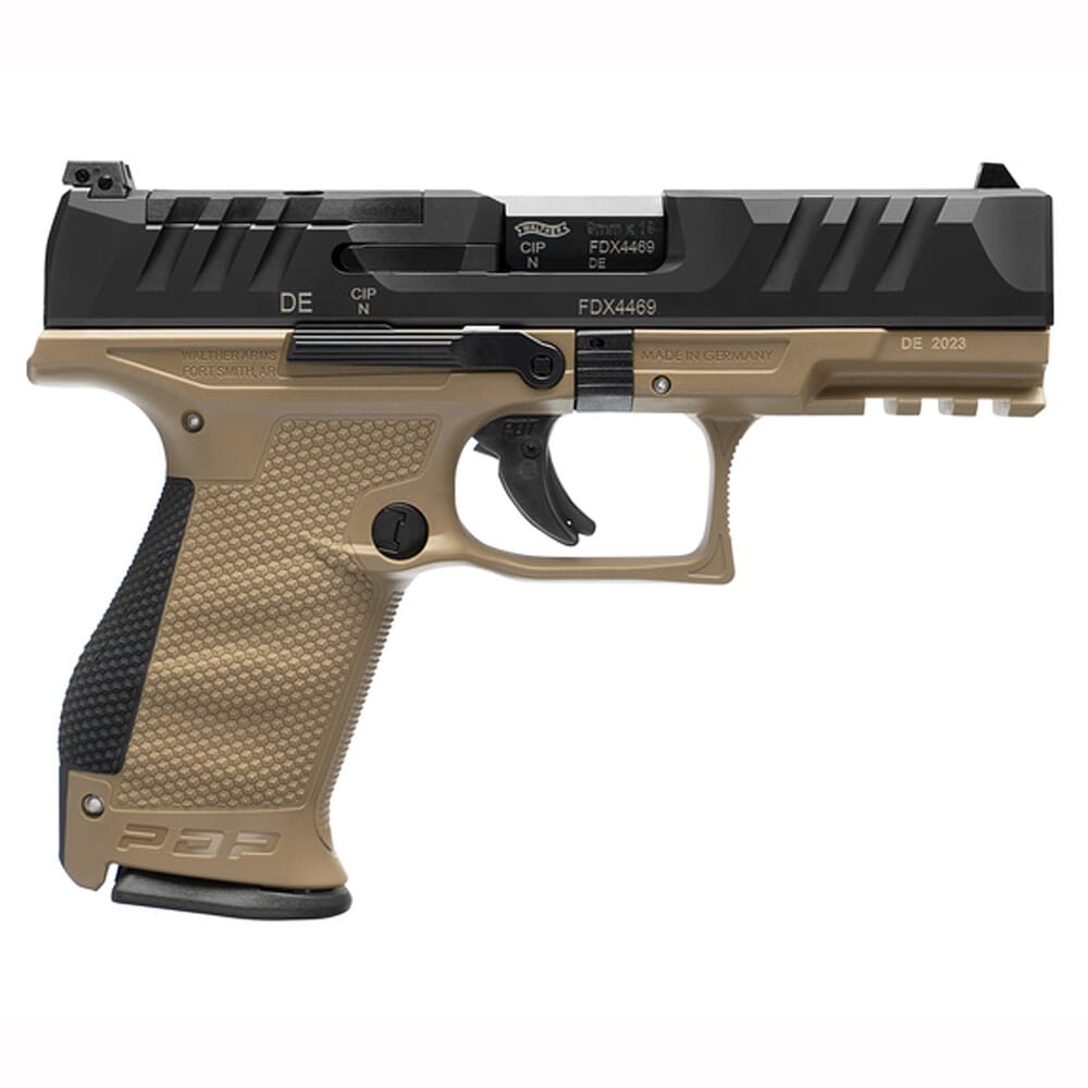 Walther Arms Walther PDP Compact or 4"Bbl Handgun FDE Frame 10RD 9MM 2871939