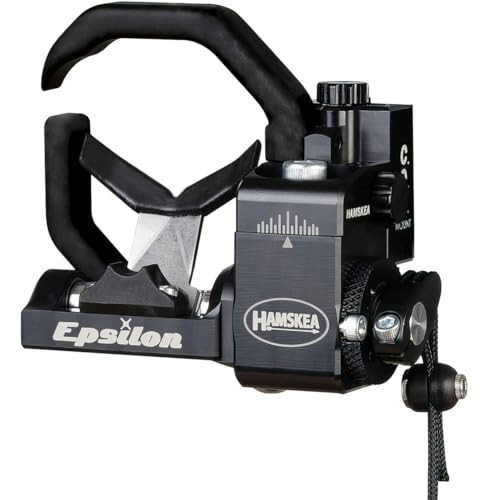 Hamskea Epsilon RH Black Arrow Rest w/C.O.R. Riser Interface Bracket 213773 - Hamskea