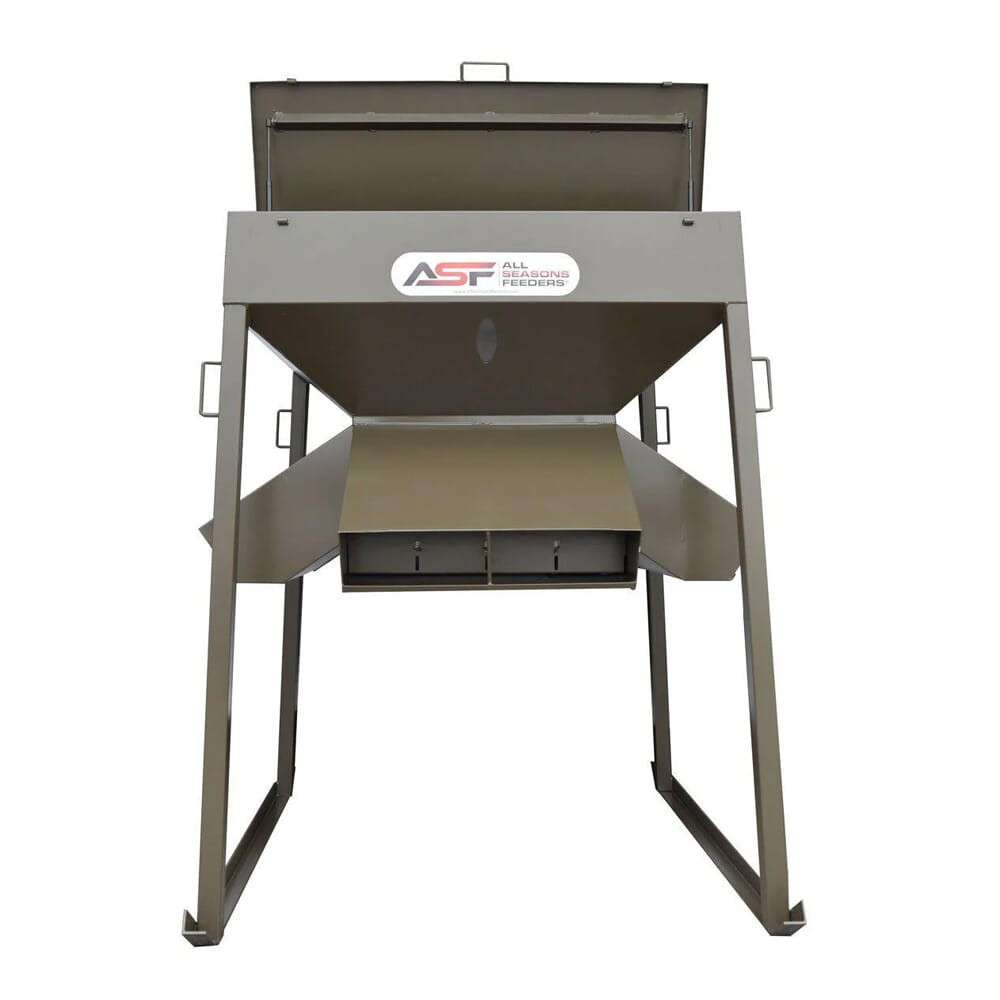 all seasons feeders ASF Low Profile 2000lb Protein Feeder w/Skids