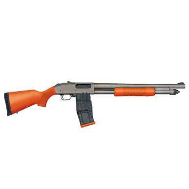 Mossberg 590M Professional 12ga 18.5" Bbl Mag Fed Less-Lethal Orange Shotgun w/Optimized Ghost Ring Sight 50220 - Mossberg