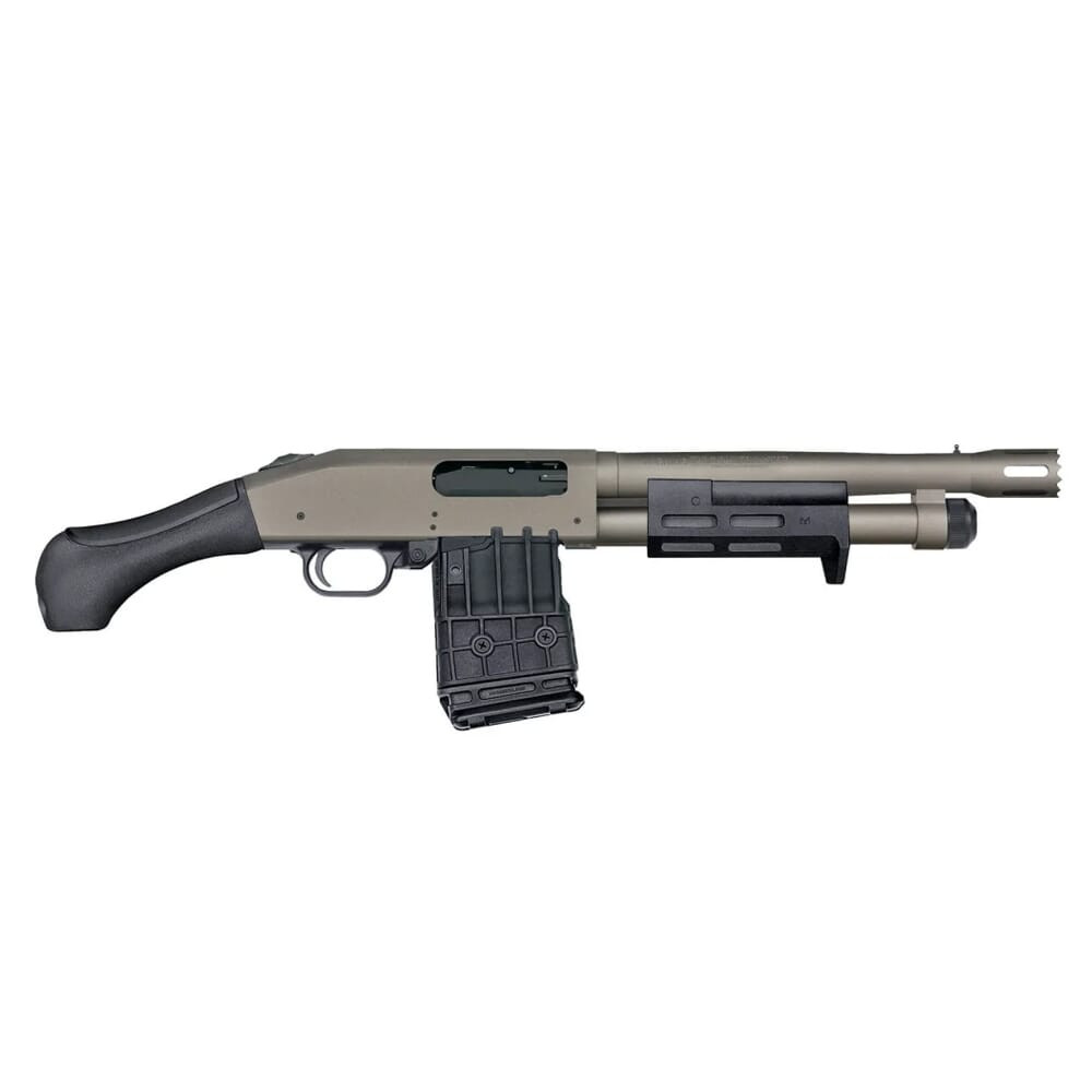 Mossberg Mossberg 590M Breacher Professional 12ga 11.5" Bbl Mag Fed Tungsten Cerakote Short Barrel Shotgun (NFA) 50223 - $919.99 at EuroOptic