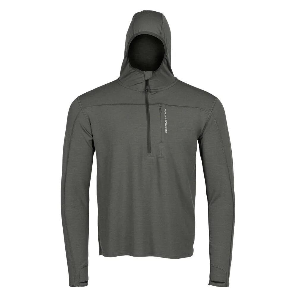 Eberlestock Lochsa Merino 1/2 Zip Hoody Gunmetal Large L12TL - Eberlestock