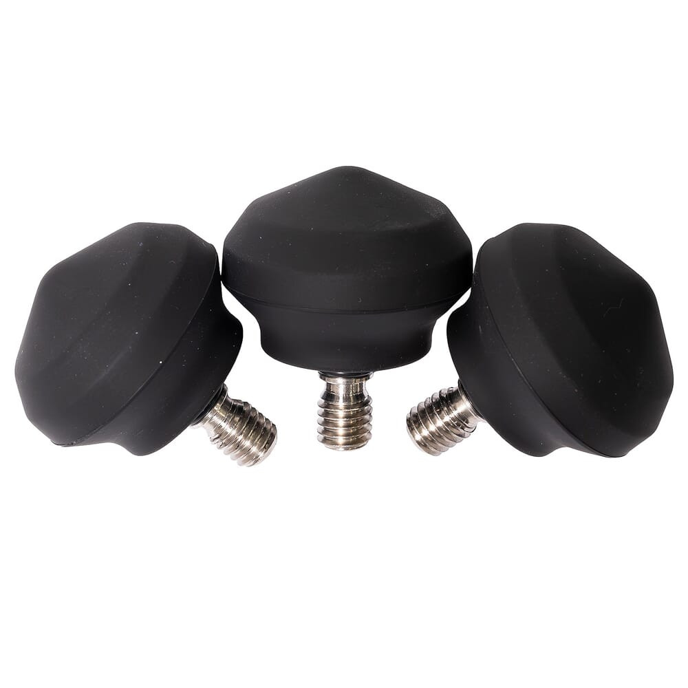 Leofoto LF-25 3pc 41mm Rubber Tripod Feet w/3/8" Thread LF-25 in Black - Leofoto