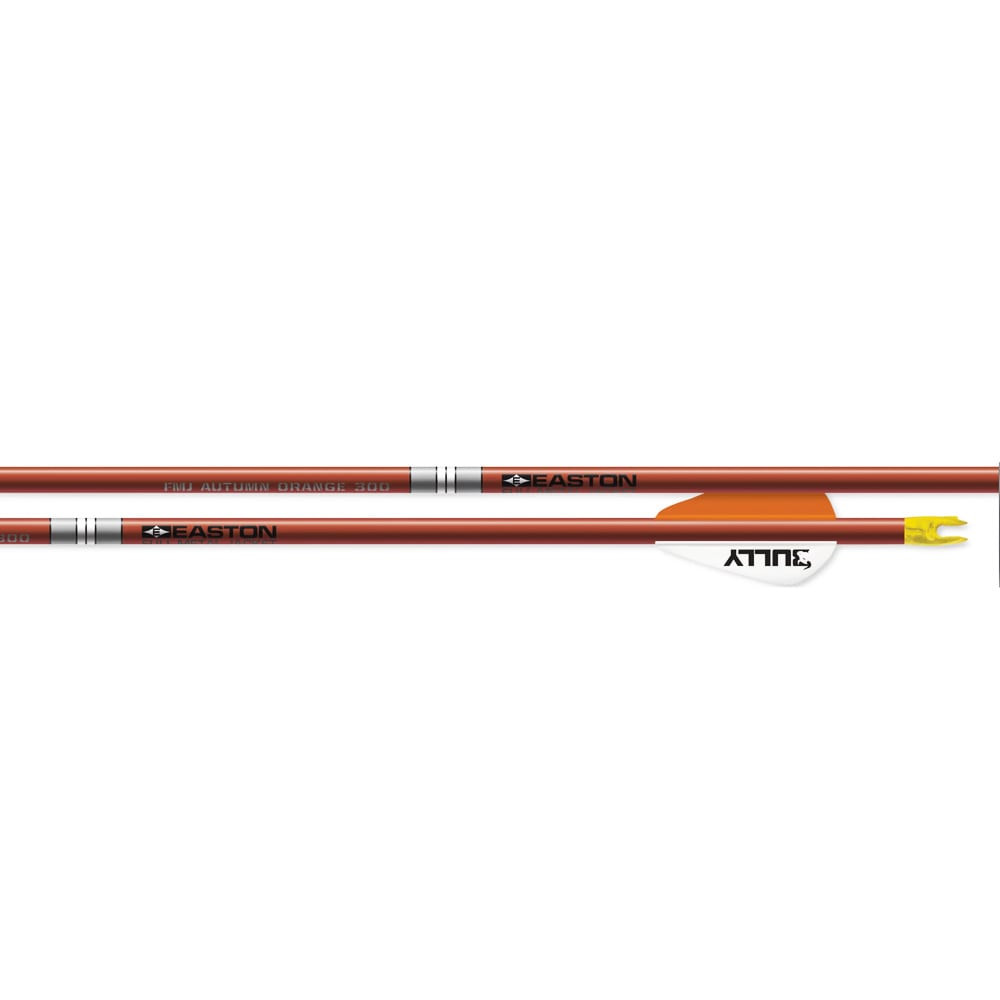 Easton FMJ 5mm Size 300 Autumn Orange 2'' Bully Vanes 630481 *Single Arrow* - Easton