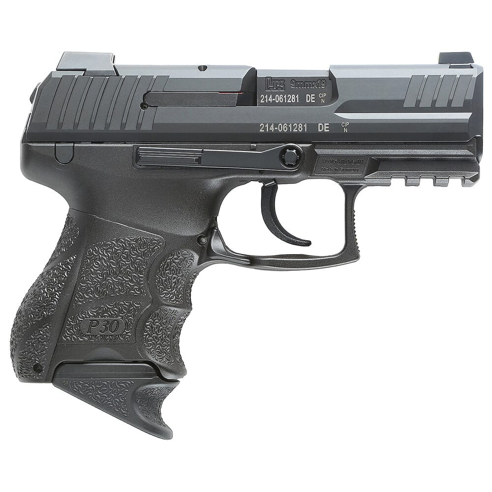 Heckler & Koch HK P30SK V3 9mm 3.27" Bbl Pistol w/Decocker, (1)12rd & (1)15rd Mags 81001107