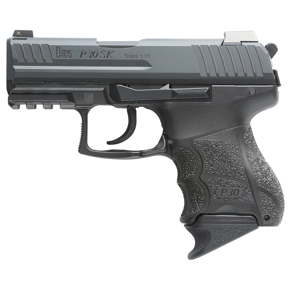 Heckler & Koch HK P30SK V3 9mm 3.27" Bbl Pistol w/Decocker & (2) 10rd Mags 81001108